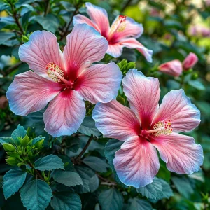 Гибискус садовый Тропикал Сан купить по цене от 293р. в интернет-магазине «Посадика» с доставкой почтой в в Кулебакие и по всей России – [изображение №1].